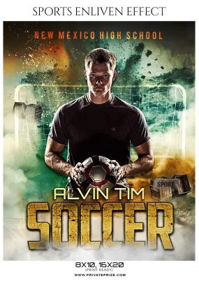 Alvin Tim - Soccer Sports Enliven Effects Photoshop Template