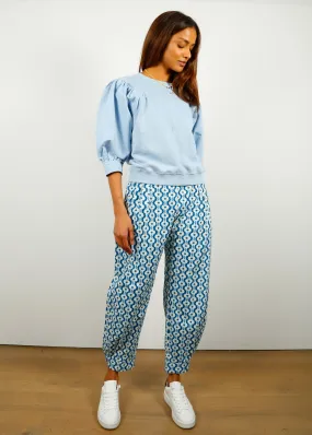 BR Verveine Printed Pants in Blue