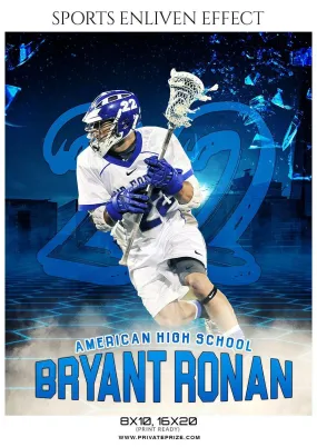 Bryant Ronan - Lacrosse Sports Enliven Effects Photography Template