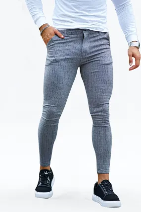 Buy $80 Free Shipping Men's Grey Stretch Pants