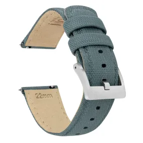 Gear Sport Sailcloth Quick Release Slate Grey Watch Band