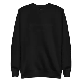 Luxe Embroidered Sweatshirt- Black