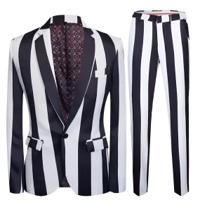 The Carlton Striped Slim Fit Two-Piece Suit