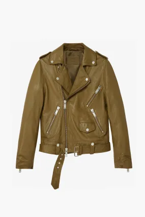 The Deuce Biker Jacket | Aged Khaki