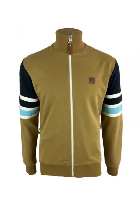 TROJAN Trojan Marley Stripe Sleeve Track Top TC/1035, camel